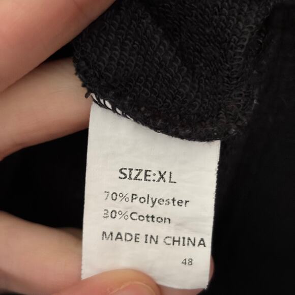 Western Graphic Black Crew Sweatshirt Women's XL Steerhead Feather Design - Picture 5 of 5